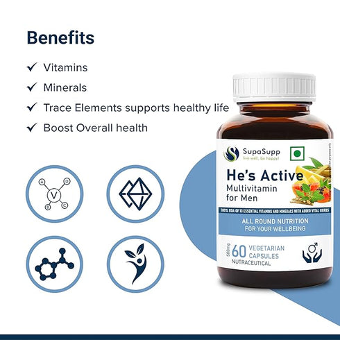 Sri Sri tattva SupaSupp He's Active - Multivitamin For Men